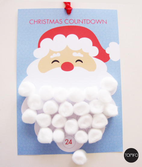 DIY Santa Countdown Advent Calendar | TOMFO