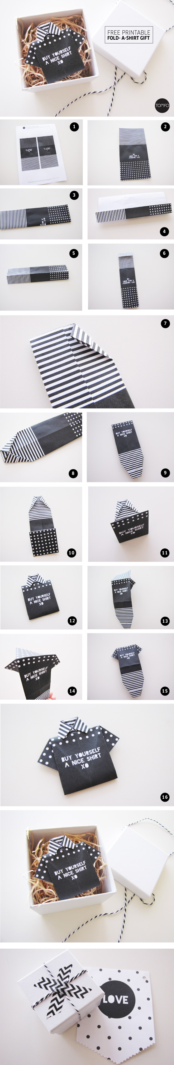 TOMFO-FOLD-A-SHIRT-DIYGIFT