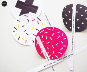 DIY Paper Fortune Cookie with Free Printable | TOMFO