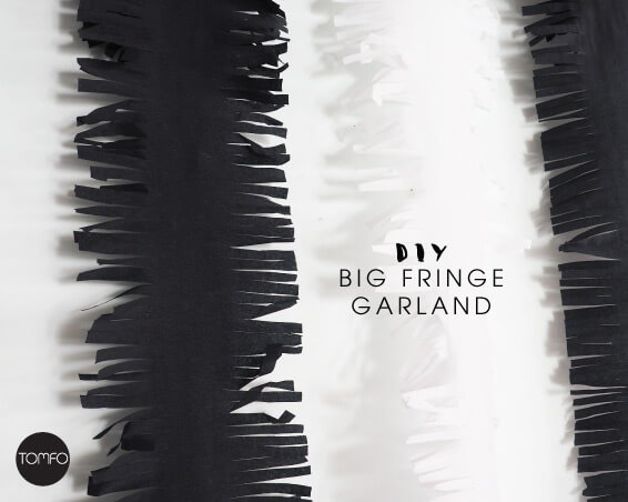 DIY Big Fringe Garland