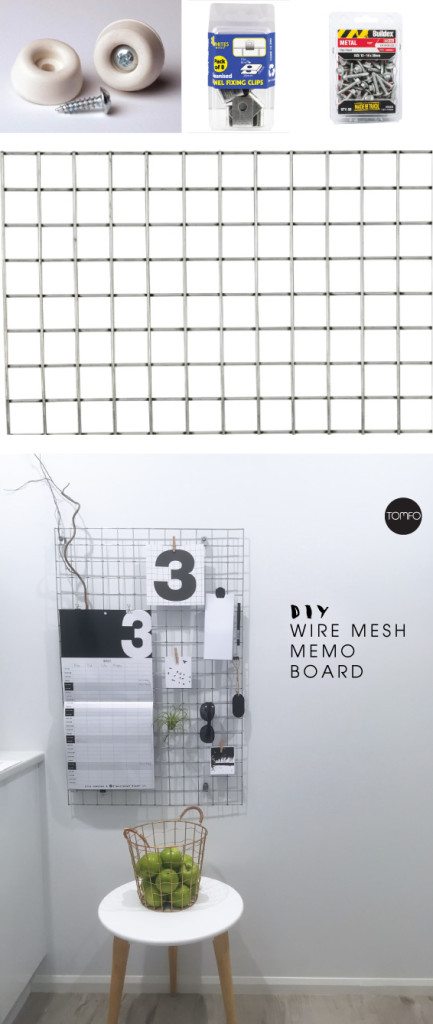 TOMFO-Diy-wire-mesh-bulletin-board