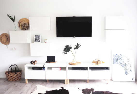 Monochrome Ikea Besta Tv Wall Unit Hack Tomfo