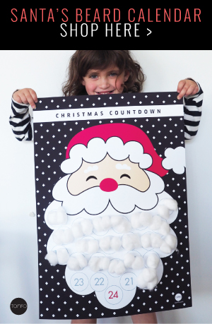 Santa's beard calendar | Christmas countdown calendar | Tomfo | Christmas calendar | Advent calendar